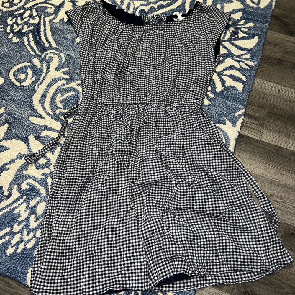 Pleat Neck Dress